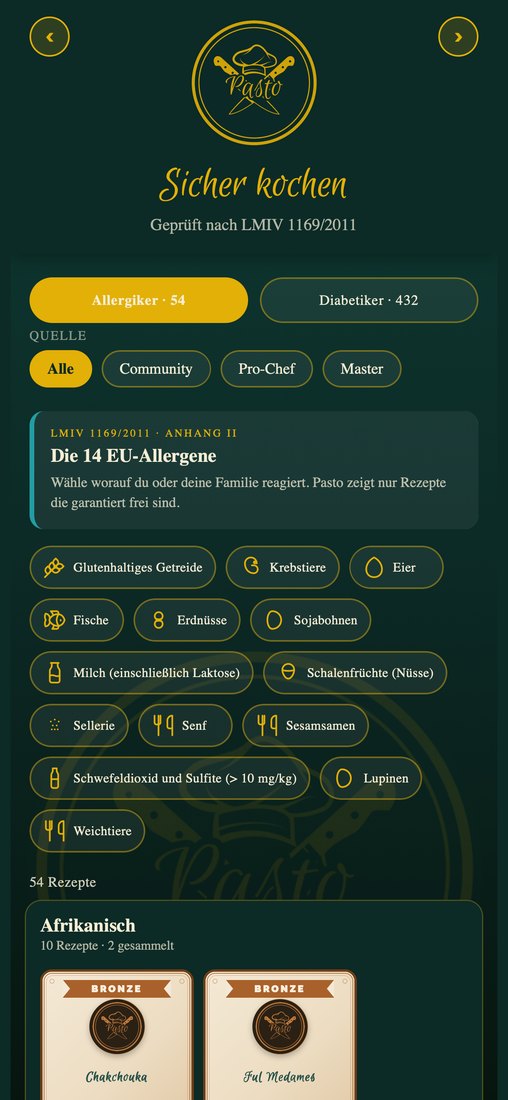 Pasto — Allergen-Check